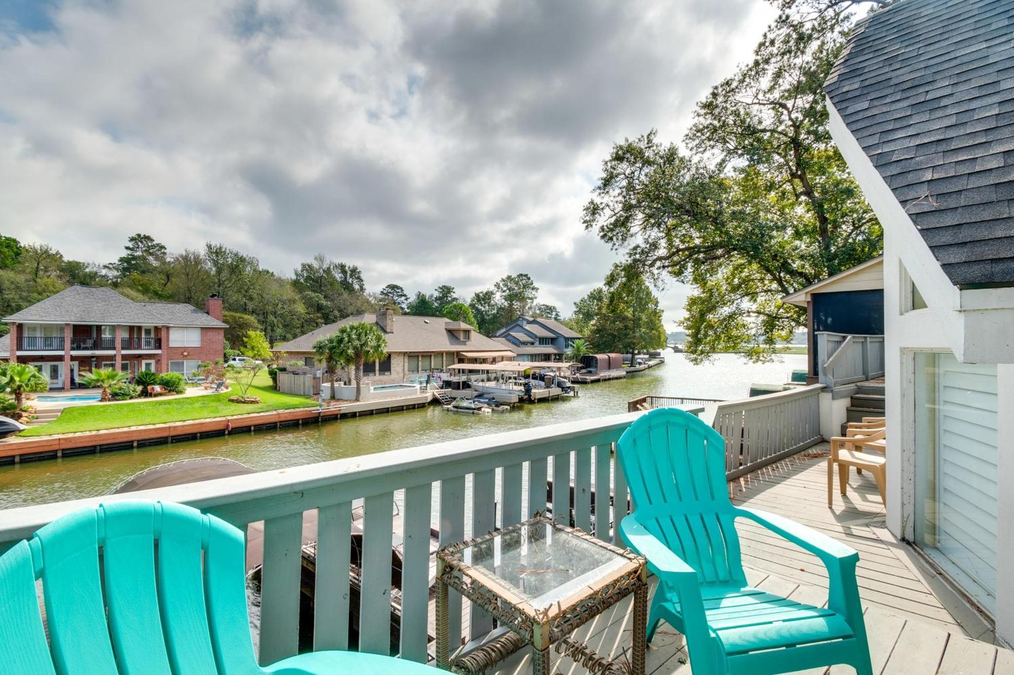 Dock And Outdoor Entertainment Home On Lake Conroe Montgomery Esterno foto